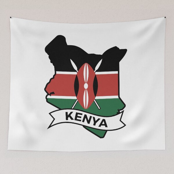 Item preview, Kenya map design designed and sold by Wolagno.