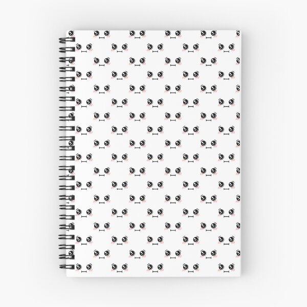 Item preview, Cute kawaii blushing confused face pattern designed and sold by BlushyPrint.