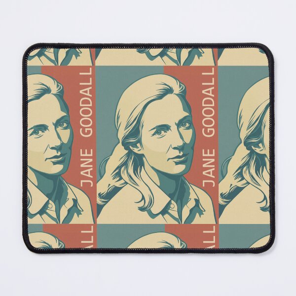 Item preview, Jane Goodall Primatologist Women In Science Portrait Art designed and sold by Essémké.