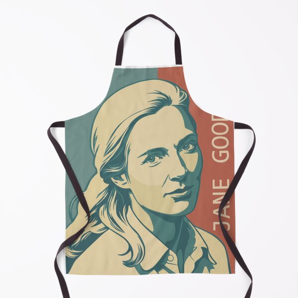 Item preview, Jane Goodall Primatologist Women In Science Portrait Art designed and sold by Essémké.
