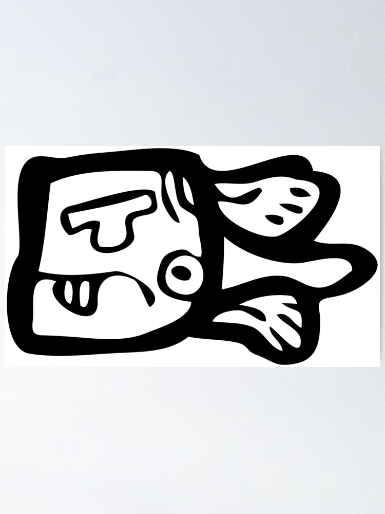 Maya Symbols Mayan Script Mayan Glyphs Poster By Akoa Redbubble
