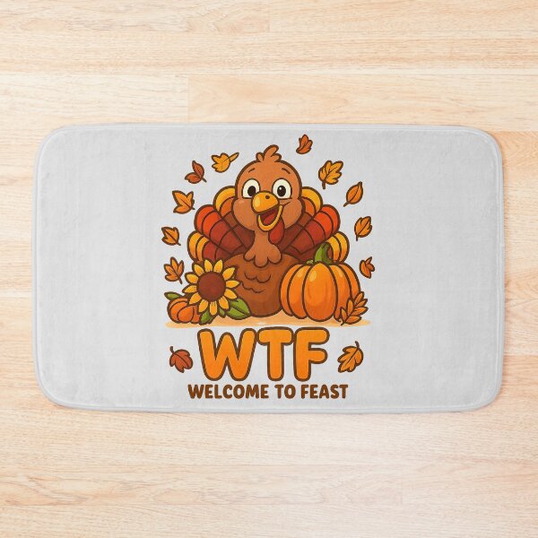 Item preview, Funny Thanksgiving Shirt – WTF Welcome to Feast Turkey Tee for Family Dinner & Fall Vibes designed and sold by Zyorakhi Fashion.