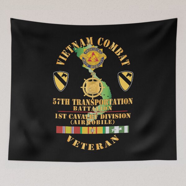 Item preview, Army - Vietnam Combat Veterar, 57th Transportation Bn - Br - DUI X 300 designed and sold by Military Insignia Products.