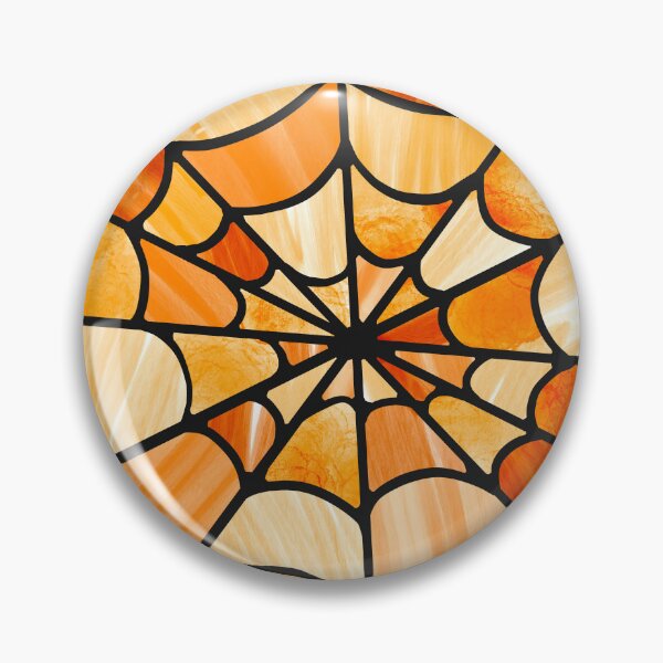 Artikelvorschau, Spinnenweben Buntglas orange entworfen und verkauft von RipleyDrips.