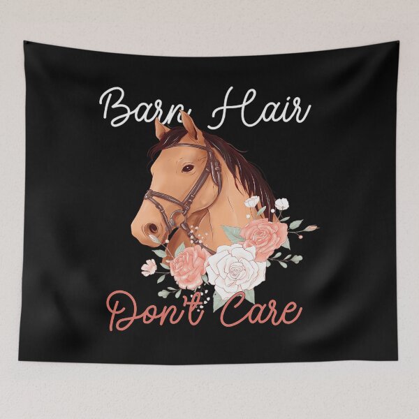 Item preview, BARN HAIR DON'T CARE Funny Horse Lover rider 	 	 		 designed and sold by mikvaaishwerj.