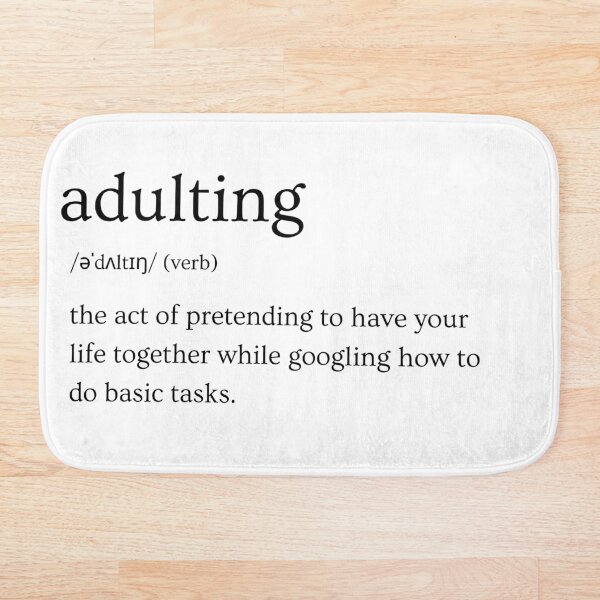 Artikelvorschau, Adulting Light | Definition Print | Sarkastisch | Witzig | Lustiges Design entworfen und verkauft von Azurion.