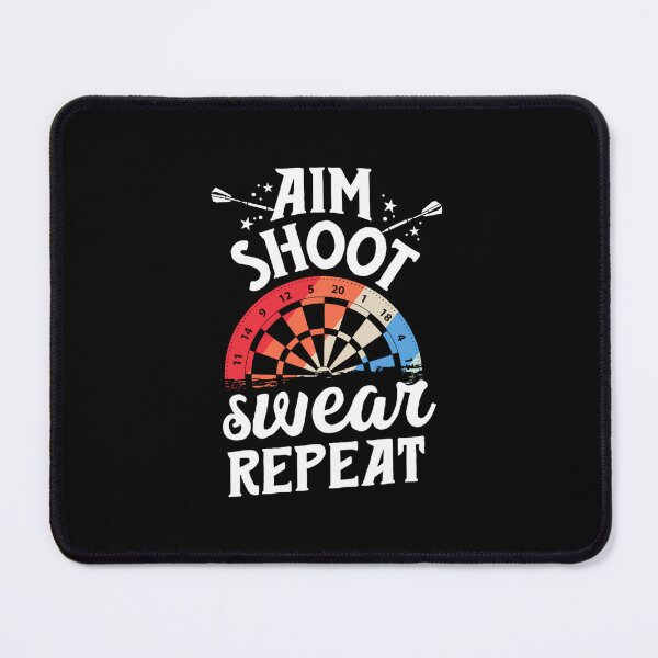 Item preview, Funny Dart League Dart Player Aim Shoot Swear Repeat designed and sold by shopenfadhzy.