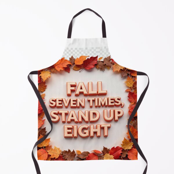 Item preview, Fall Seven Times Stand Up Eight – Motivational Quote Design designed and sold by GogoVibes.