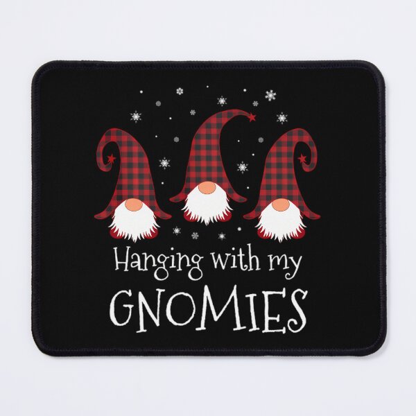 Item preview, Hanging With My Gnomies Plaid Garden Christmas Gnome 	 		 designed and sold by diahtshel.