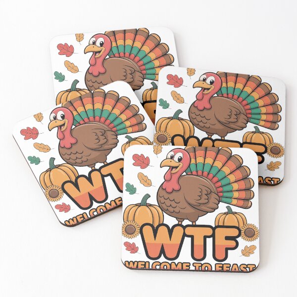 Item preview, Thanksgiving WTF Shirt – Welcome to Feast Funny Turkey Tee for Fall Family Gathering & Holiday Dinner designed and sold by Zyorakhi Fashion.
