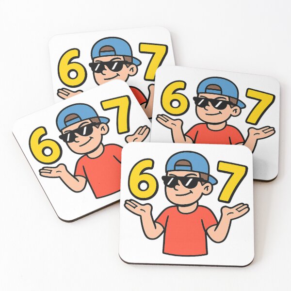 Item preview, 6 7 Meme Design – Viral TikTok Hand Sign Trend | Funny Gen Alpha Meme Shirt, Mug, Notebook & More designed and sold by siza-bn.