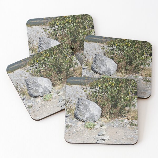 Item preview, Inukshuk close to Rockies mountains designed and sold by painttime.