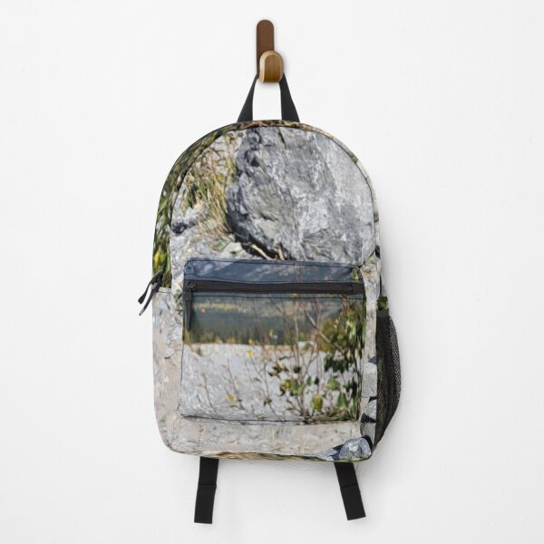 Item preview, Inukshuk close to Rockies mountains designed and sold by painttime.