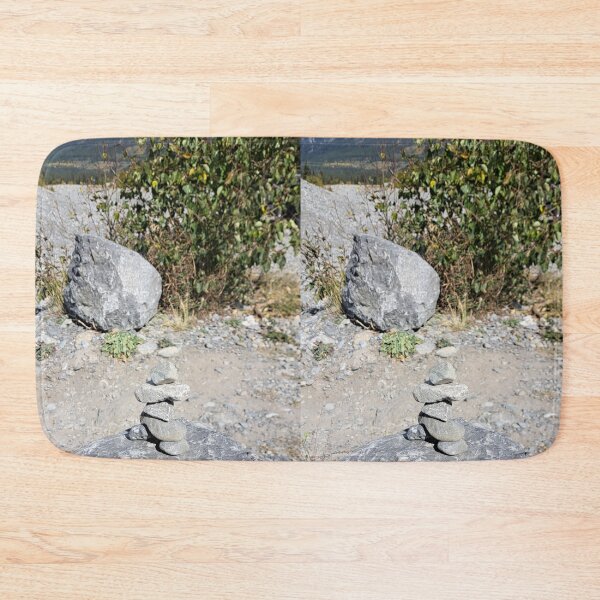 Item preview, Inukshuk close to Rockies mountains designed and sold by painttime.