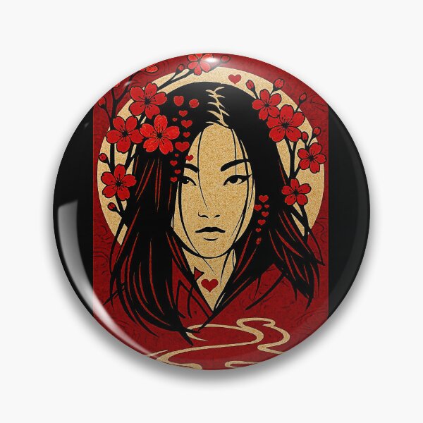 Item preview, The woman and the cherry flowers designed and sold by Helios Be. Lavsh.