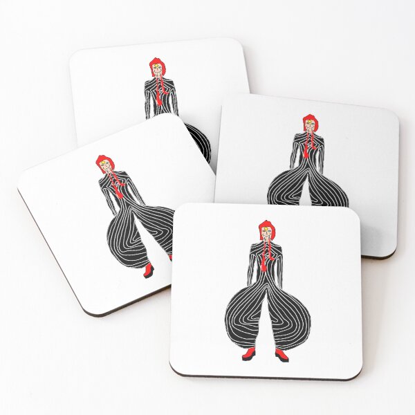 Item preview, Retro Starman Vampire Art – Gothic Rock Legend Illustration – Spooky Dark Academia Halloween Wall Print designed and sold by NOTSNIW ART.