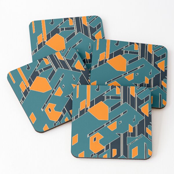 Item preview, Broken Geometric Pieces | Futuristic Abstract Pattern designed and sold by ObsidianDaz.