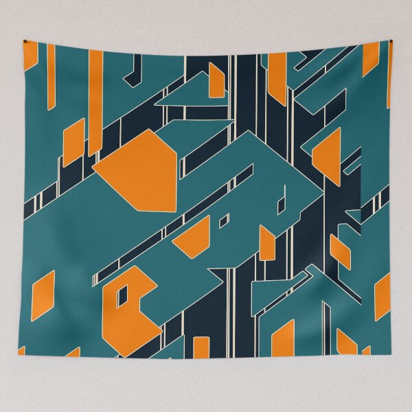 Item preview, Broken Geometric Pieces | Futuristic Abstract Pattern designed and sold by ObsidianDaz.