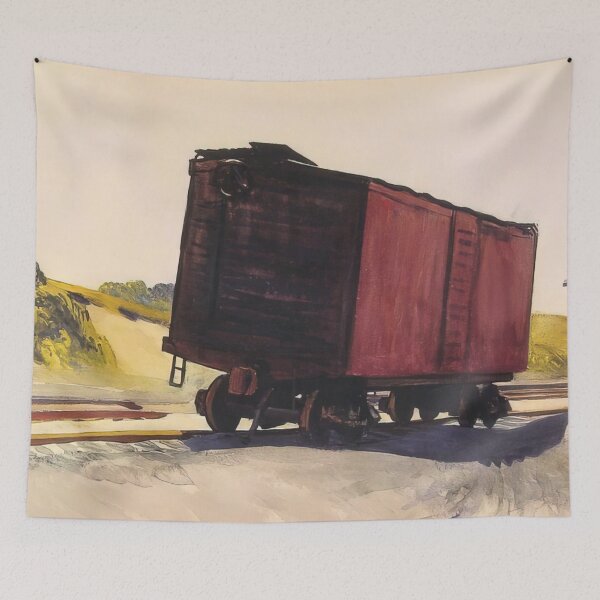 Item preview, Freight Car At Truro By Edward Hopper designed and sold by andrescastillRO.