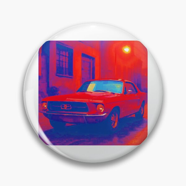 Item preview, Retro Red Muscle Car, Neon Glow. designed and sold by dakotii.
