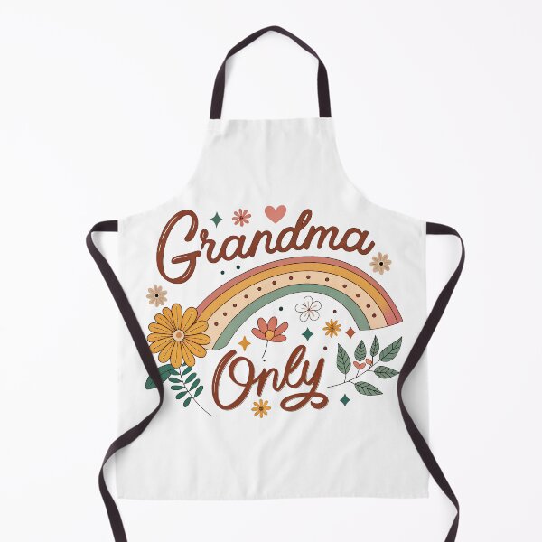 Item preview, Grandma Vibes Only – Retro Typography Floral Design designed and sold by VividOrganica.