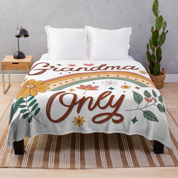 Item preview, Grandma Vibes Only – Retro Typography Floral Design designed and sold by VividOrganica.