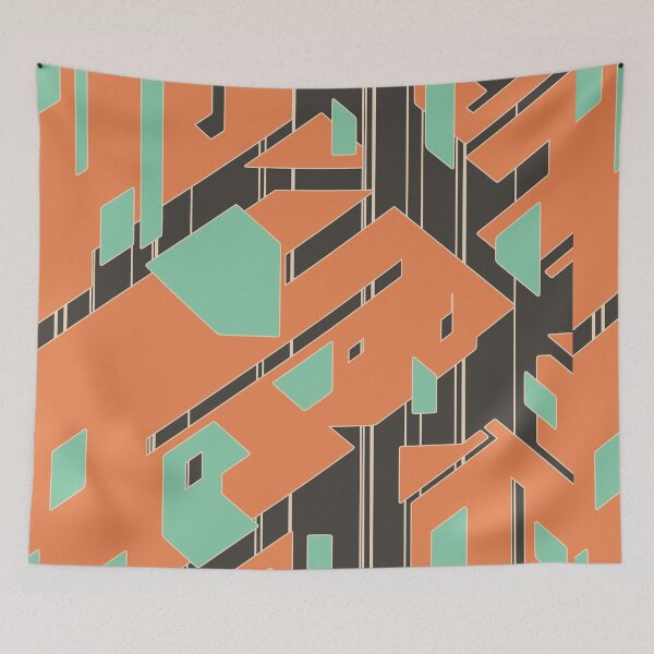 Item preview, Broken Geometric Pieces | Futuristic Abstract Pattern designed and sold by ObsidianDaz.