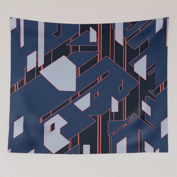 Item preview, Broken Geometric Pieces | Futuristic Abstract Pattern designed and sold by ObsidianDaz.