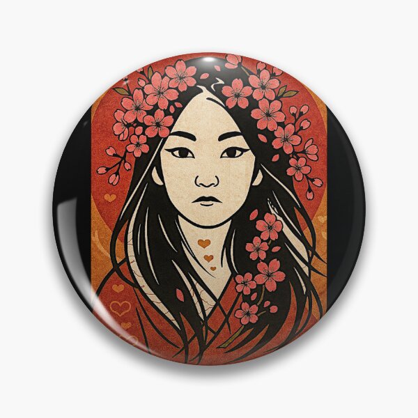 Item preview, The woman and the cherry flowers #2 designed and sold by Helios Be. Lavsh.