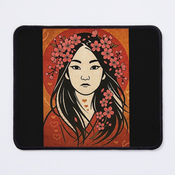 Item preview, The woman and the cherry flowers #2 designed and sold by Helios Be. Lavsh.
