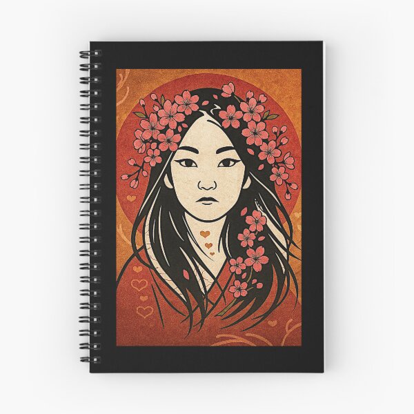 Item preview, The woman and the cherry flowers #2 designed and sold by Helios Be. Lavsh.