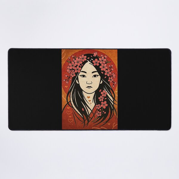 Item preview, The woman and the cherry flowers #2 designed and sold by Helios Be. Lavsh.