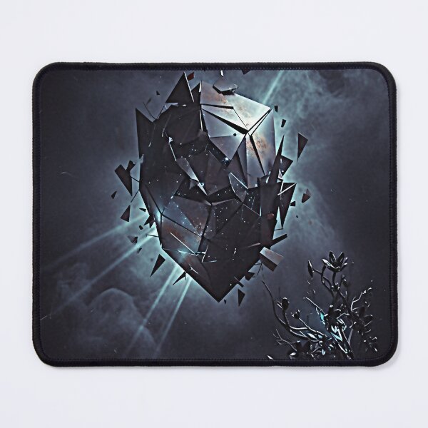 Item preview, Ethereal Metalcore Fan Aesthetic — Dark Fractured Geometry Poster designed and sold by NovaThreads Studio.