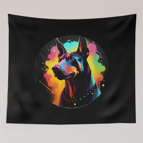 Item preview, Colourful Doberman Pinscher Dog Dad Mom Graffity 	 	1	 designed and sold by cistmallisg.