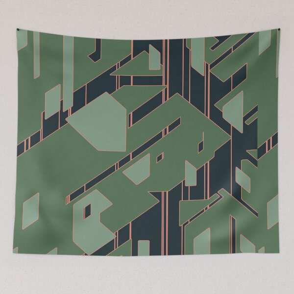 Item preview, Broken Geometric Pieces | Futuristic Abstract Pattern designed and sold by ObsidianDaz.
