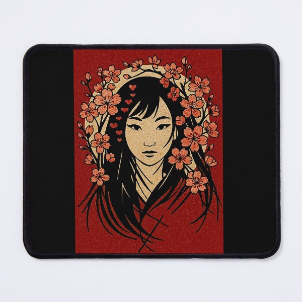 Item preview, The woman and the cherry flowers #3 designed and sold by Helios Be. Lavsh.
