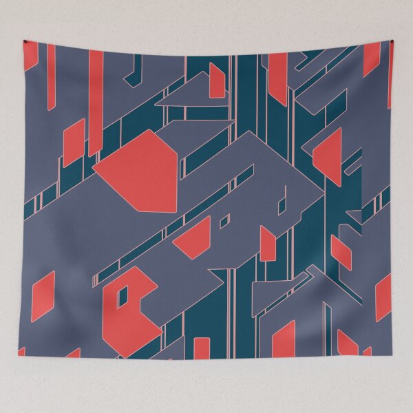 Item preview, Broken Geometric Pieces | Futuristic Abstract Pattern designed and sold by ObsidianDaz.