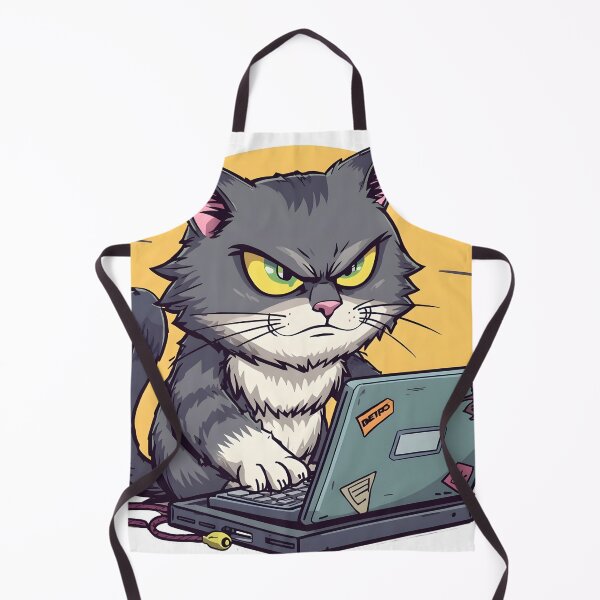 Item preview, Mad Coding Kitty designed and sold by ArtsyWishesShop.