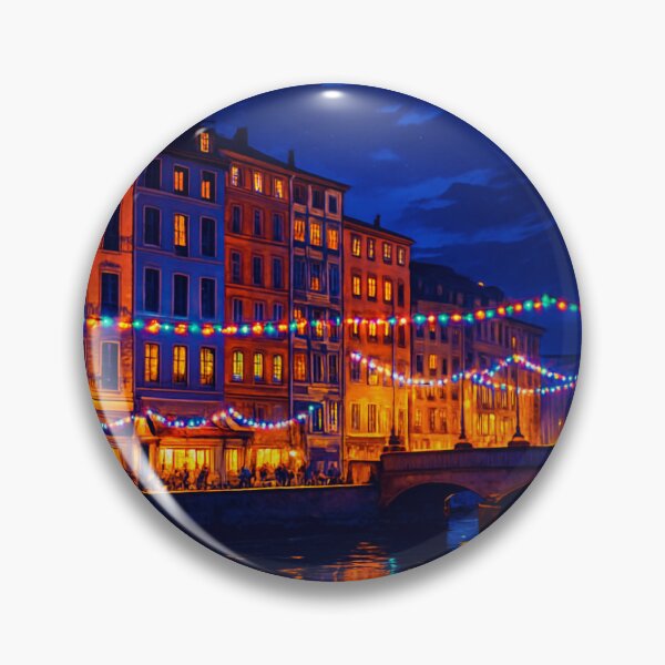 Item preview, Sparkling Bayonne - Night on the Adour designed and sold by Nexpix.