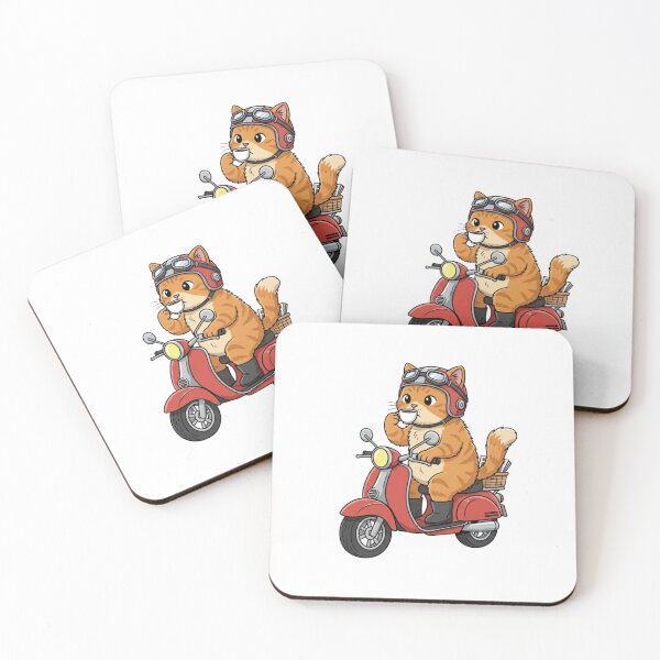 Item preview, cat drinking coffee designed and sold by Lydyb-creations.