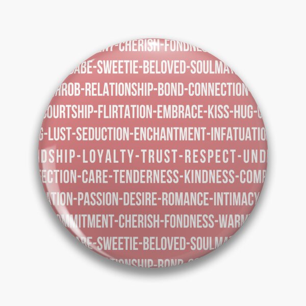 Item preview, Love word chain typography design designed and sold by DFLC Prints.