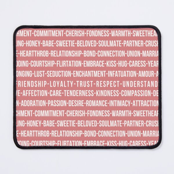 Item preview, Love word chain typography design designed and sold by DFLC Prints.