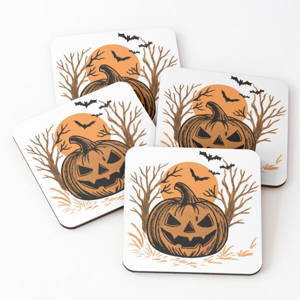 Item preview, Halloween Pumpkin in a Spooky Forest designed and sold by CorAleArt.