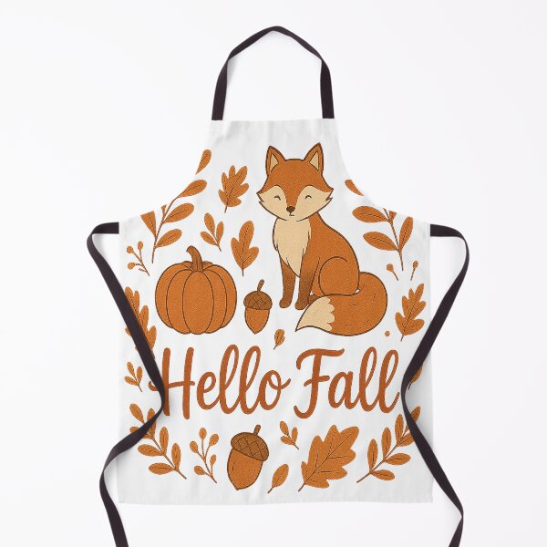 Item preview, Hello Fall Fox – Cute Autumn Pumpkin & Acorn Design designed and sold by alw951.