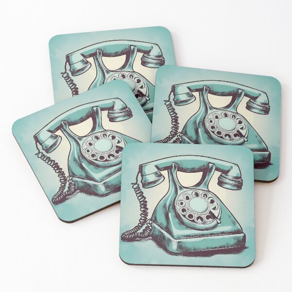 Item preview, Retro Teal Rotary Phone designed and sold by LanaGustavsson.