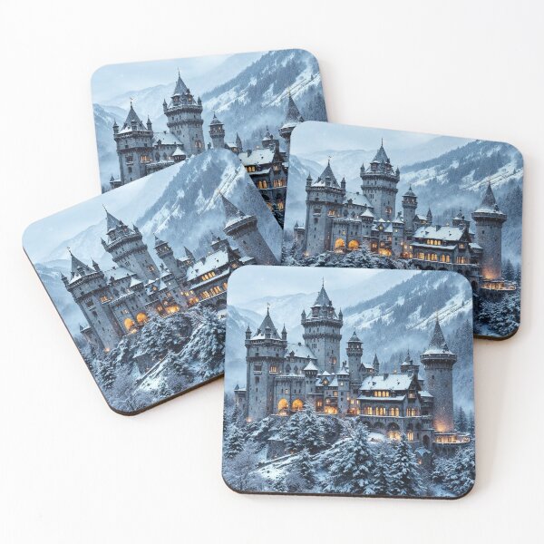 Item preview, Castle in the Winter Forest designed and sold by Palatinasart.