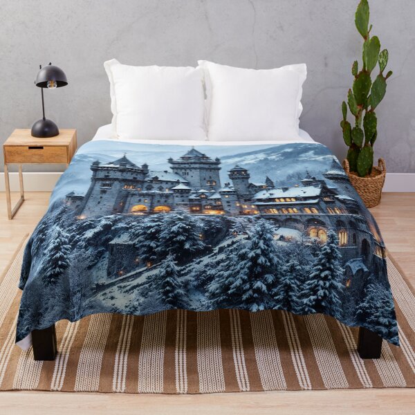 Item preview, Castle in the Winter Forest designed and sold by Palatinasart.