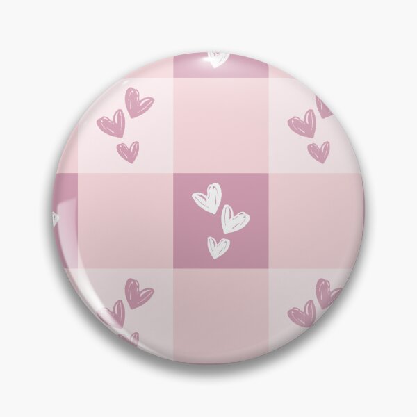 Item preview, Pink and Blush Gingham Heart Pattern designed and sold by PapuruDesigns.