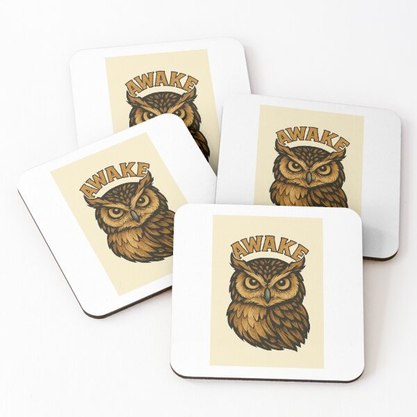 Item preview, Mystic Owl T-Shirt – AWAKE Typography & Wildlife Art designed and sold by PulseFlowe.