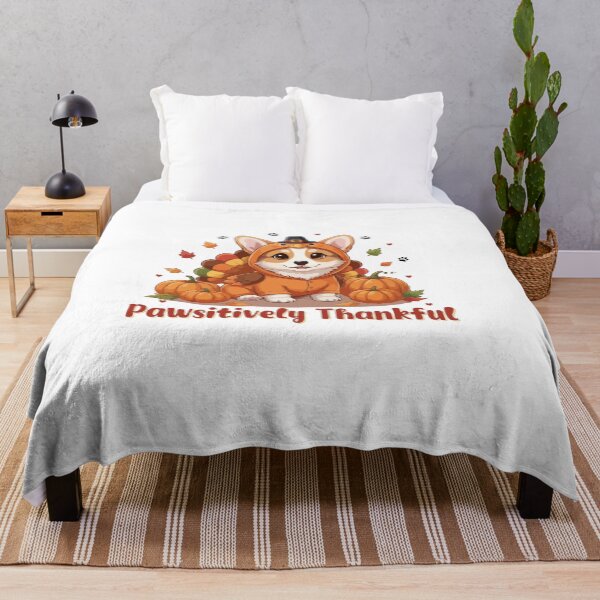 Item preview, Pawsitively Thankful Pembroke Welsh Corgi Thanksgiving Cute Fall designed and sold by The Real Life Symphony.